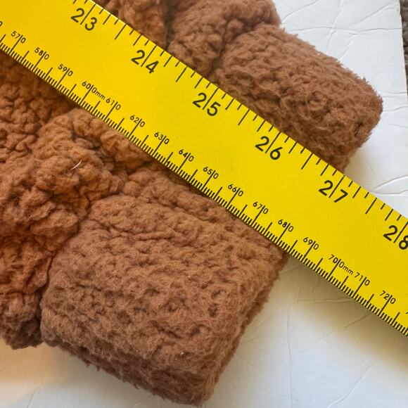 Aerie Women's Full Zip Hooded Sherpa Fleece Jacket Hoodie Large Orange Cozy - Picture 8 of 9